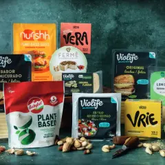 Variedad de quesos veganos, de qué está hecho el queso vegano: anacardos, agua y sal.