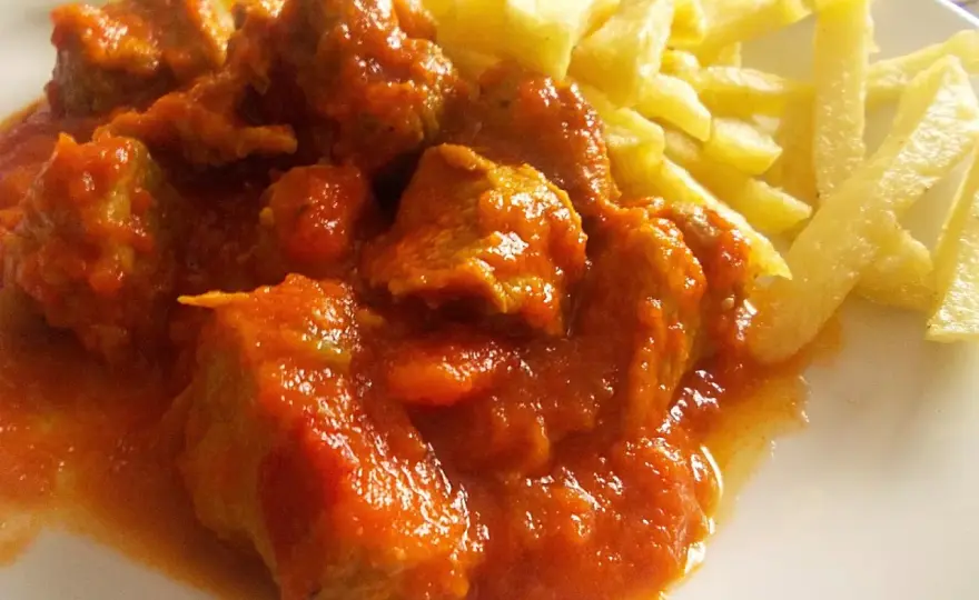 Magro con tomate tierno y jugoso, paso a paso