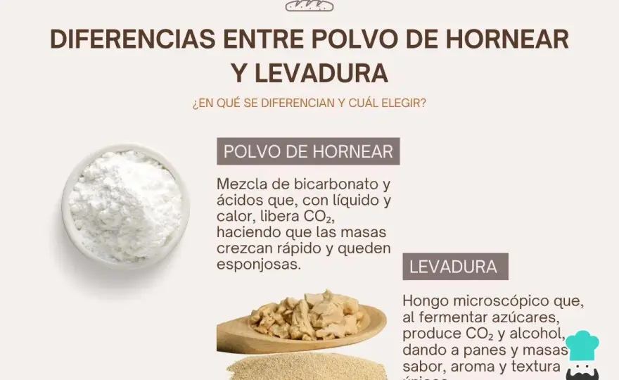 Levadura fresca o seca - diferencias, equivalencias y usos