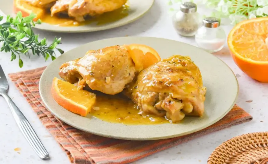Pollo a la naranja jugoso y fácil de preparar