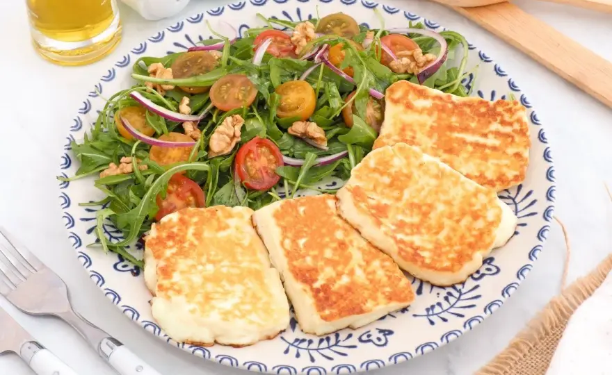 Halloumi a la plancha - cómo dorarlo sin que quede seco