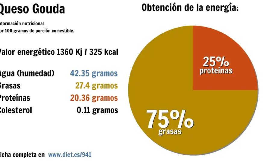 Queso gouda - propiedades, calorías y cómo elegirlo