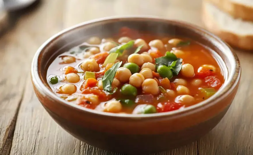 Garbanzos con verduras - receta fácil y tres versiones