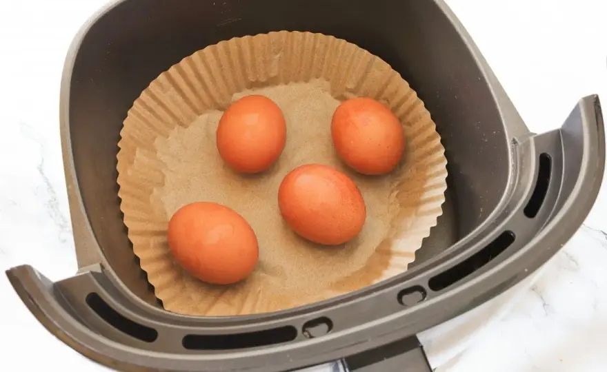 Huevos duros en airfryer sin agua y con buena textura